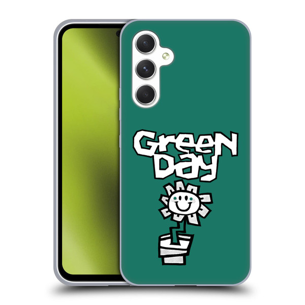 Green Day Graphics Flower Soft Gel Case for Samsung Galaxy A54 5G