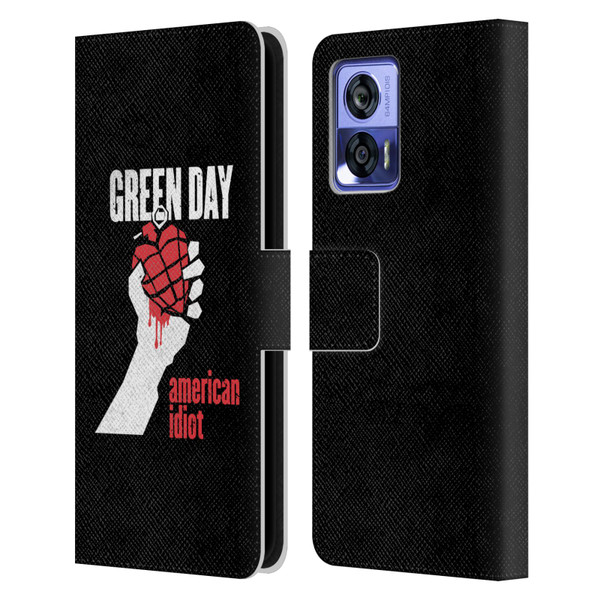 Green Day Graphics American Idiot Leather Book Wallet Case Cover For Motorola Edge 30 Neo 5G