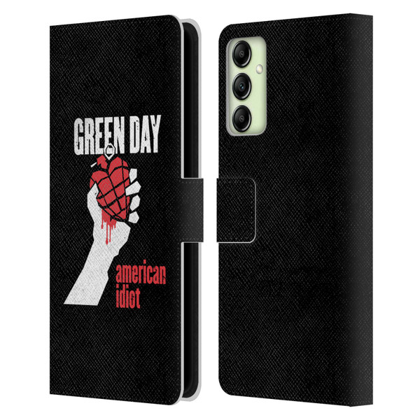 Green Day Graphics American Idiot Leather Book Wallet Case Cover For Samsung Galaxy A14 5G