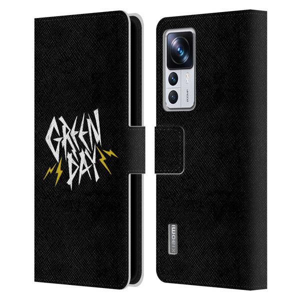 Green Day Graphics Bolts Leather Book Wallet Case Cover For Xiaomi 12T Pro