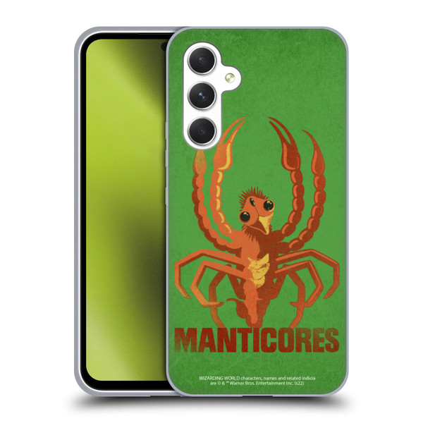 Fantastic Beasts: Secrets of Dumbledore Graphic Badges Manticores Soft Gel Case for Samsung Galaxy A54 5G