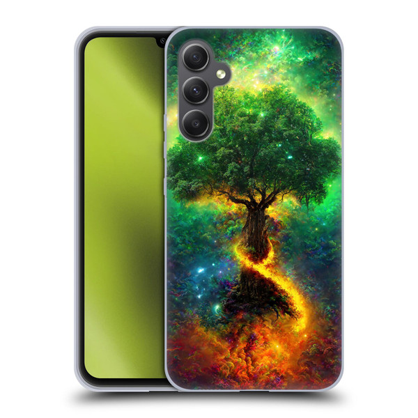 Wumples Cosmic Universe Yggdrasil, Norse Tree Of Life Soft Gel Case for Samsung Galaxy A34 5G