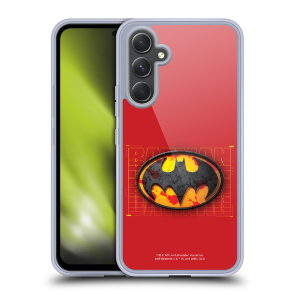 The Flash 2023 Graphics Batman Logo Soft Gel Case for Samsung Galaxy A54 5G