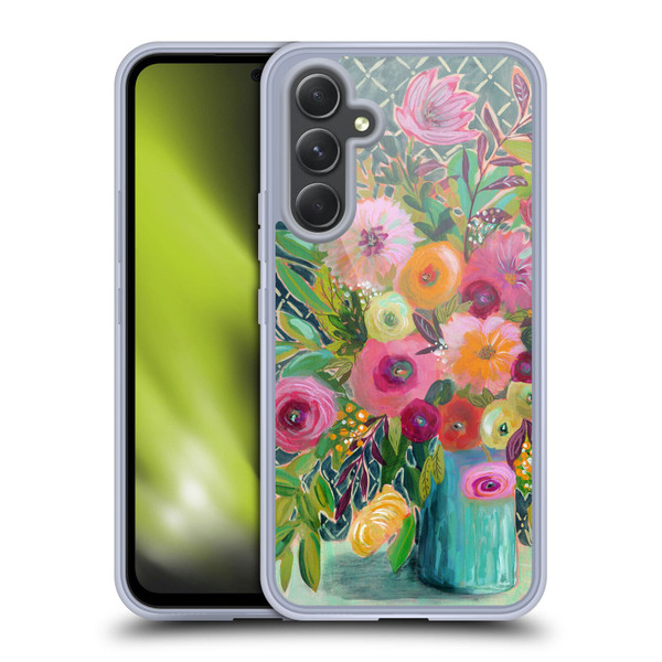 Suzanne Allard Floral Graphics Hope Springs Soft Gel Case for Samsung Galaxy A54 5G