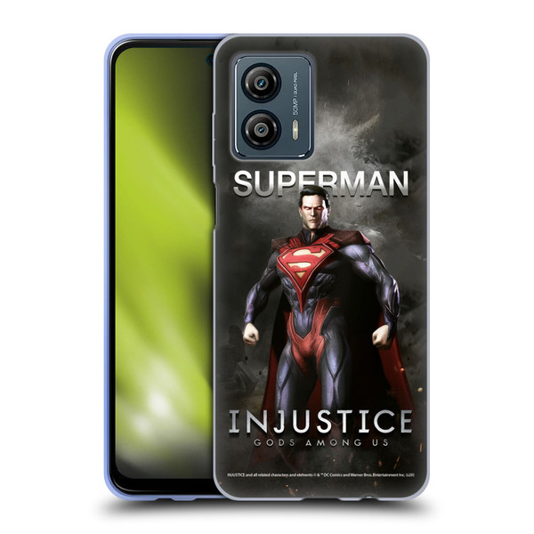 Injustice Gods Among Us Characters Superman Soft Gel Case for Motorola Moto G53 5G