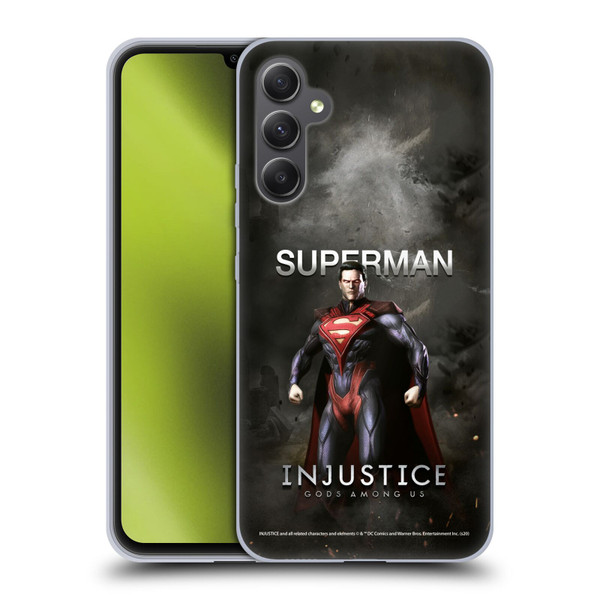 Injustice Gods Among Us Characters Superman Soft Gel Case for Samsung Galaxy A34 5G