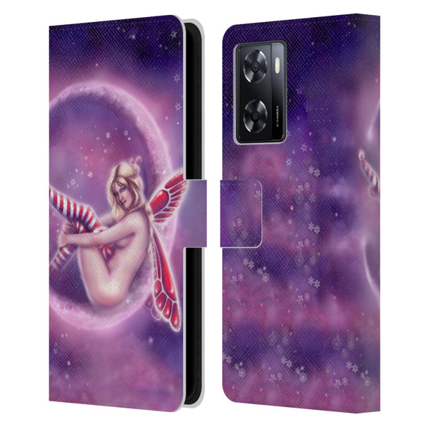 Tiffany "Tito" Toland-Scott Fairies Peppermint Leather Book Wallet Case Cover For OPPO A57s