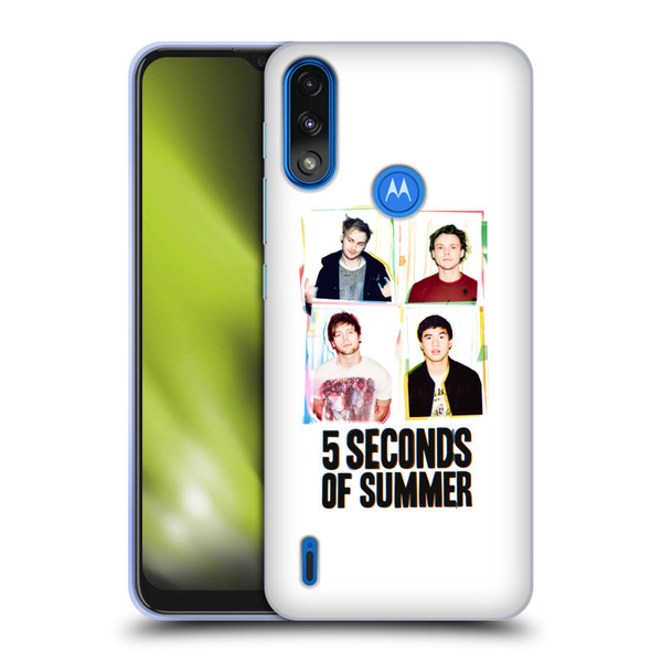 5 Seconds of Summer Posters Polaroid Soft Gel Case for Motorola Moto E7 Power / Moto E7i Power