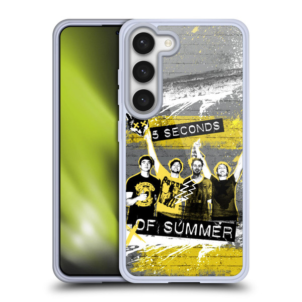 5 Seconds of Summer Posters Splatter Soft Gel Case for Samsung Galaxy S23 5G