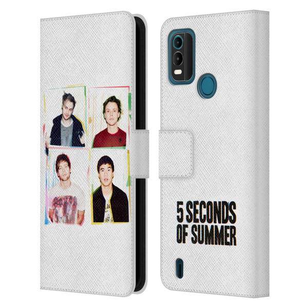 5 Seconds of Summer Posters Polaroid Leather Book Wallet Case Cover For Nokia G11 Plus