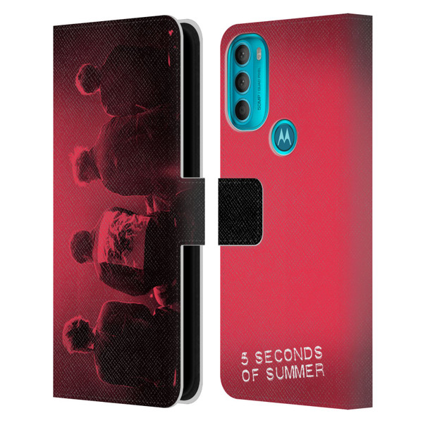5 Seconds of Summer Posters Colour Washed Leather Book Wallet Case Cover For Motorola Moto G71 5G