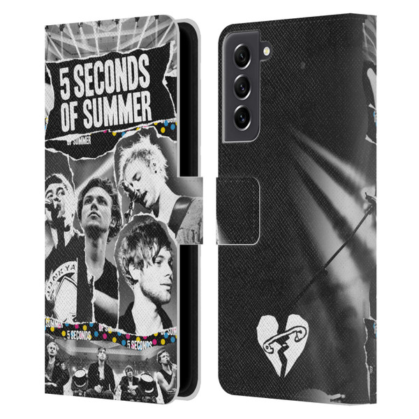 5 Seconds of Summer Posters Torn Papers 1 Leather Book Wallet Case Cover For Samsung Galaxy S21 FE 5G