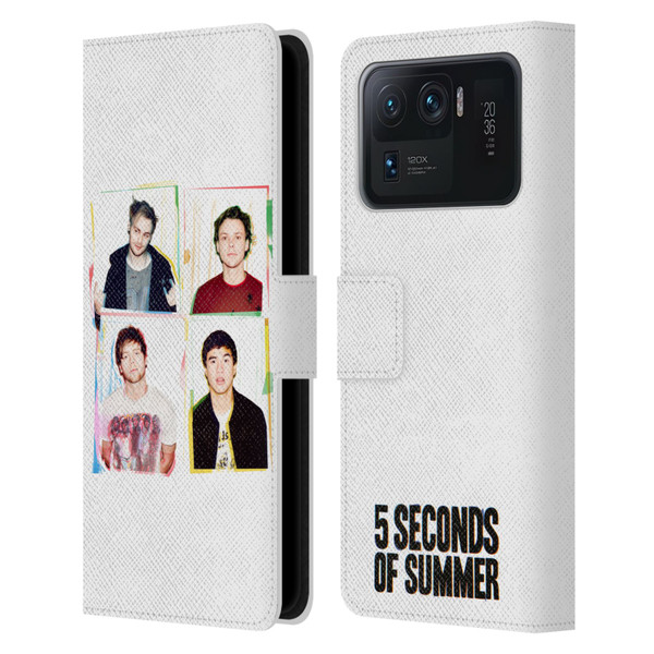 5 Seconds of Summer Posters Polaroid Leather Book Wallet Case Cover For Xiaomi Mi 11 Ultra