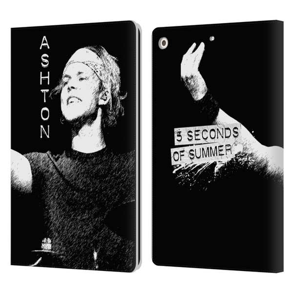 5 Seconds of Summer Solos BW Ashton Leather Book Wallet Case Cover For Apple iPad 10.2 2019/2020/2021