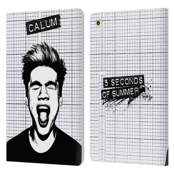 5 Seconds of Summer Solos Grained Calum Leather Book Wallet Case Cover For Apple iPad mini 4