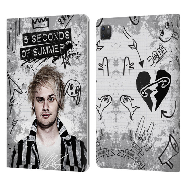 5 Seconds of Summer Solos Vandal Mikey Leather Book Wallet Case Cover For Apple iPad Pro 11 2020 / 2021 / 2022
