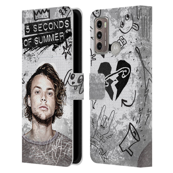 5 Seconds of Summer Solos Vandal Ashton Leather Book Wallet Case Cover For Motorola Moto G60 / Moto G40 Fusion