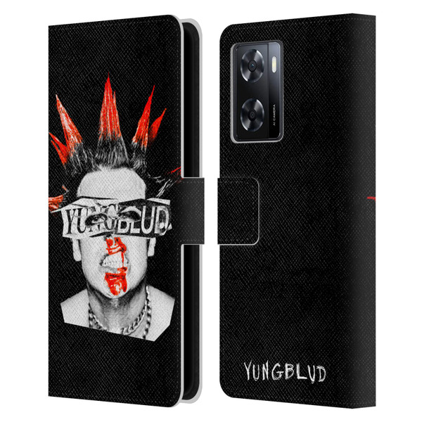Yungblud Graphics Face Leather Book Wallet Case Cover For OPPO A57s