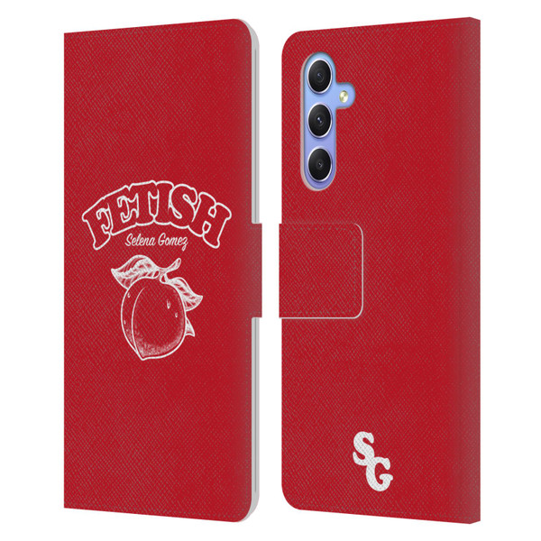 Selena Gomez Key Art Fetish Peach Mono Leather Book Wallet Case Cover For Samsung Galaxy A34 5G