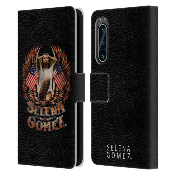 Selena Gomez Revival Biker Fashion Leather Book Wallet Case Cover For Sony Xperia 5 IV