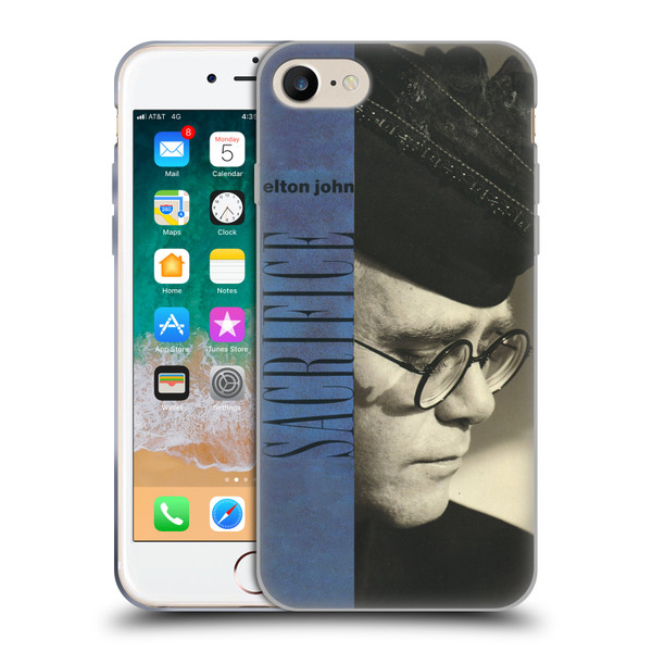 Elton John Artwork Sacrifice Single Soft Gel Case for Apple iPhone 7 / 8 / SE 2020 & 2022 & MagSafe