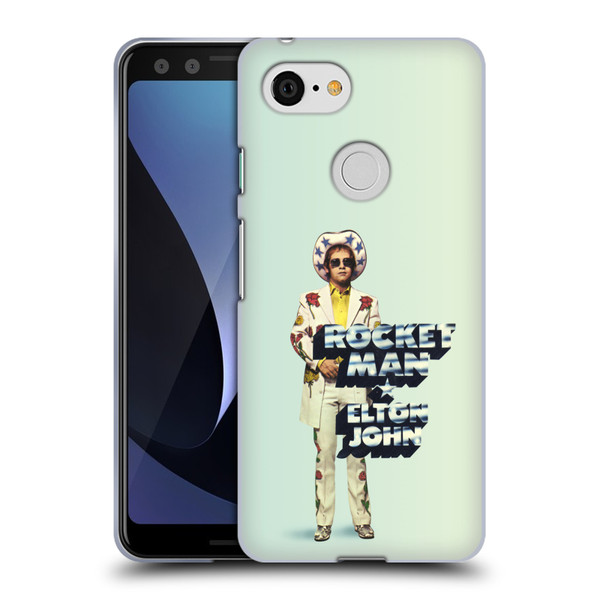 Elton John Artwork Rocket Man Single Soft Gel Case for Google Pixel 3