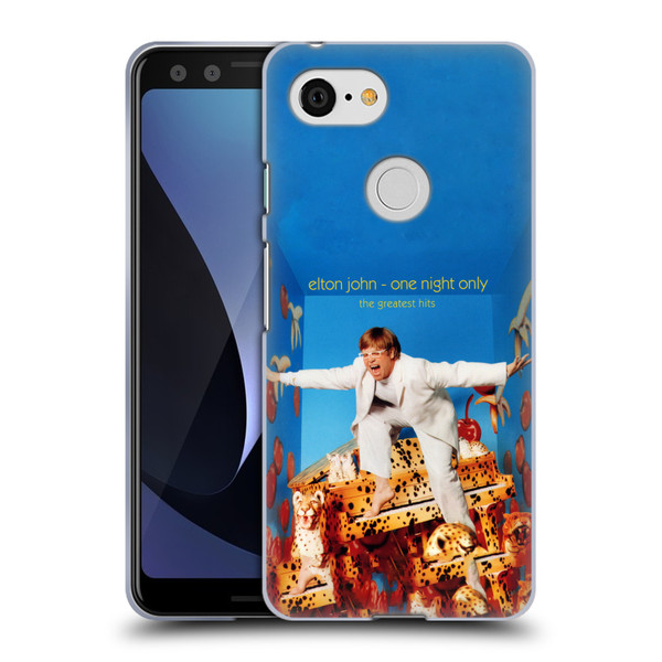 Elton John Artwork One Night Only Album Soft Gel Case for Google Pixel 3