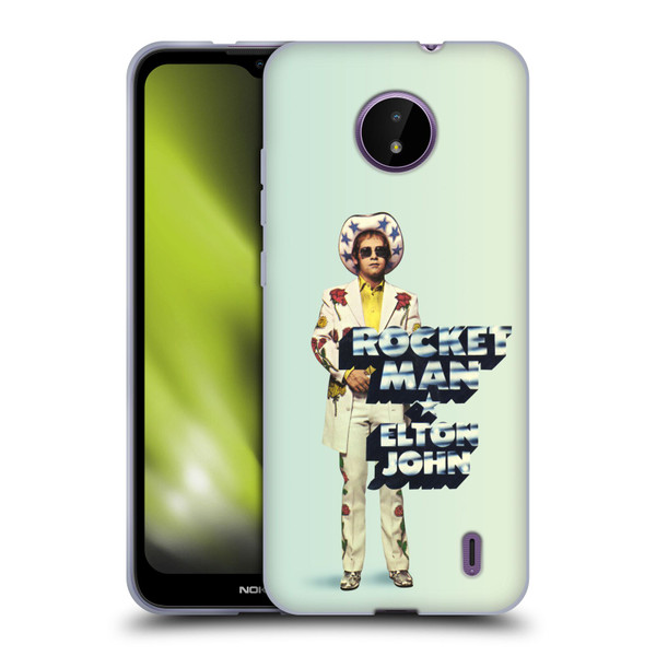 Elton John Artwork Rocket Man Single Soft Gel Case for Nokia C10 / C20