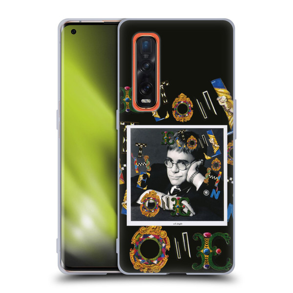 Elton John Artwork The One Single Soft Gel Case for OPPO Find X2 Pro 5G