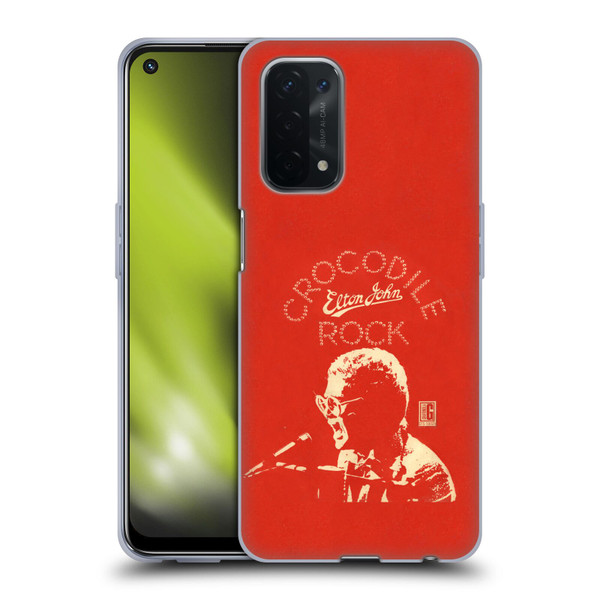Elton John Artwork Crocodile Rock Single Soft Gel Case for OPPO A54 5G