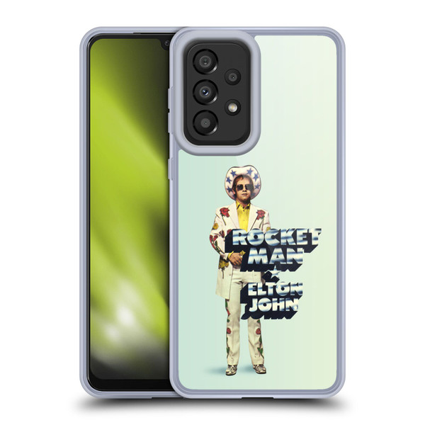 Elton John Artwork Rocket Man Single Soft Gel Case for Samsung Galaxy A33 5G (2022)