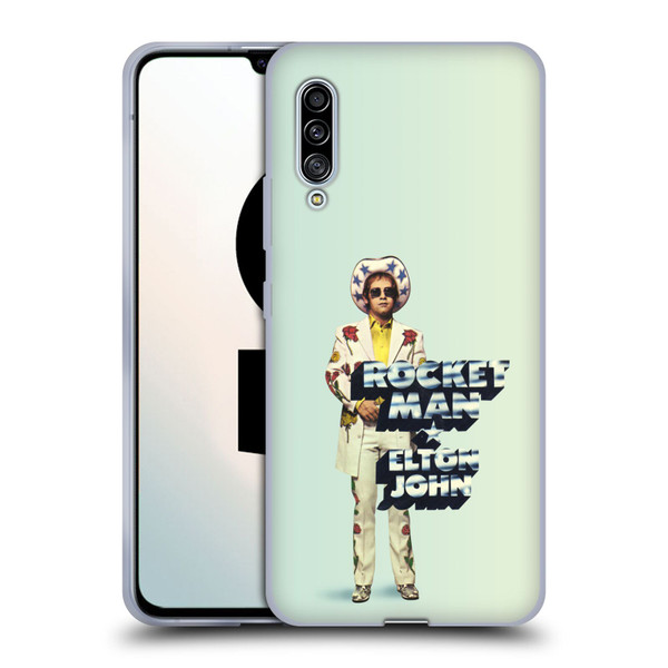 Elton John Artwork Rocket Man Single Soft Gel Case for Samsung Galaxy A90 5G (2019)