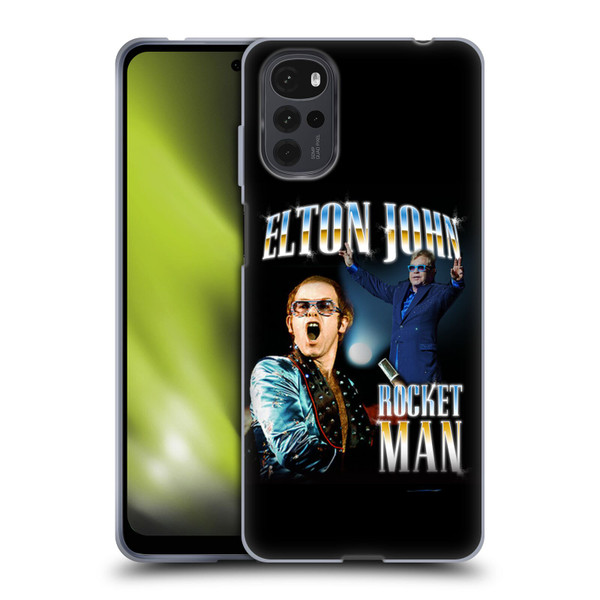 Elton John Rocketman Key Art Soft Gel Case for Motorola Moto G22