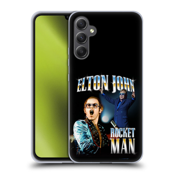 Elton John Rocketman Key Art Soft Gel Case for Samsung Galaxy A34 5G