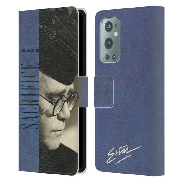 Elton John Artwork Sacrifice Single Leather Book Wallet Case Cover For OnePlus 9