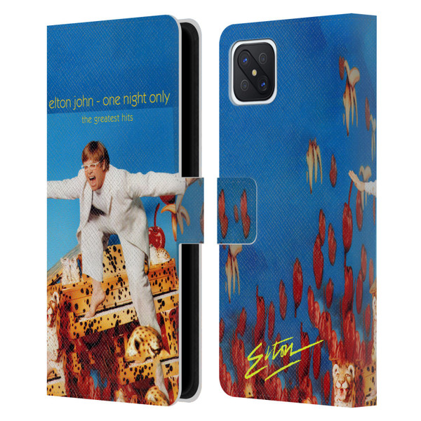 Elton John Artwork One Night Only Album Leather Book Wallet Case Cover For OPPO Reno4 Z 5G