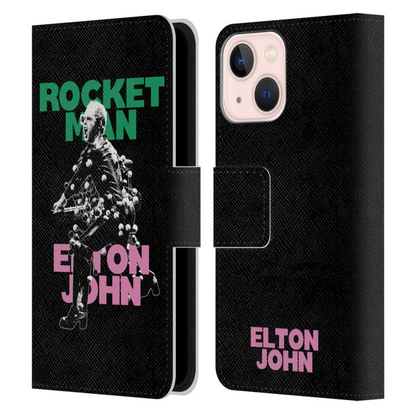 Elton John Rocketman Key Art 5 Leather Book Wallet Case Cover For Apple iPhone 13 Mini