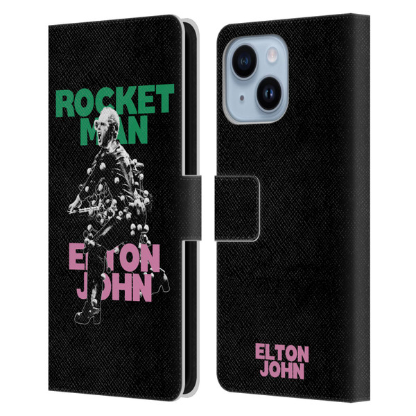Elton John Rocketman Key Art 5 Leather Book Wallet Case Cover For Apple iPhone 14 Plus