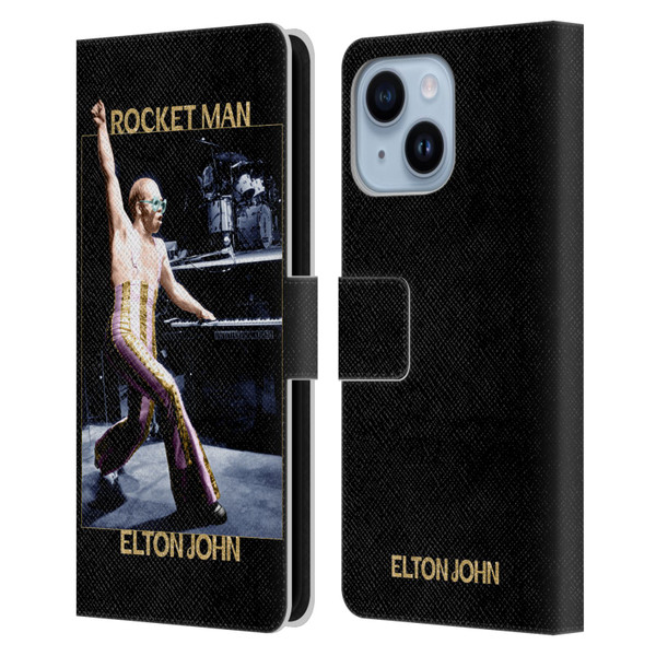 Elton John Rocketman Key Art 3 Leather Book Wallet Case Cover For Apple iPhone 14 Plus