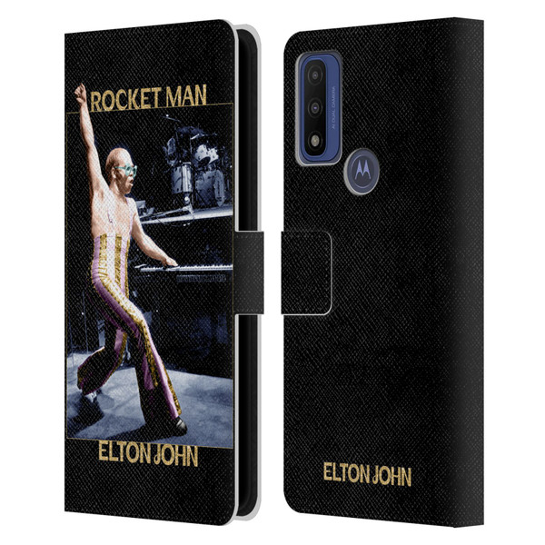 Elton John Rocketman Key Art 3 Leather Book Wallet Case Cover For Motorola G Pure