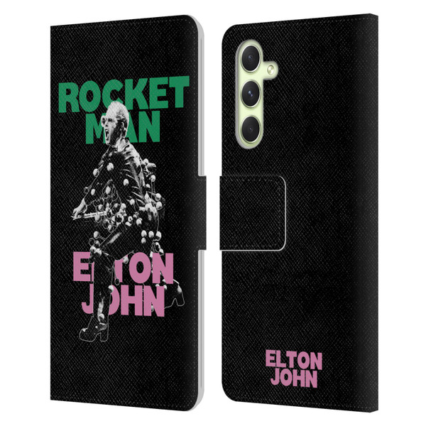 Elton John Rocketman Key Art 5 Leather Book Wallet Case Cover For Samsung Galaxy A54 5G