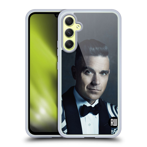 Robbie Williams Calendar Printed Tux Soft Gel Case for Samsung Galaxy A34 5G