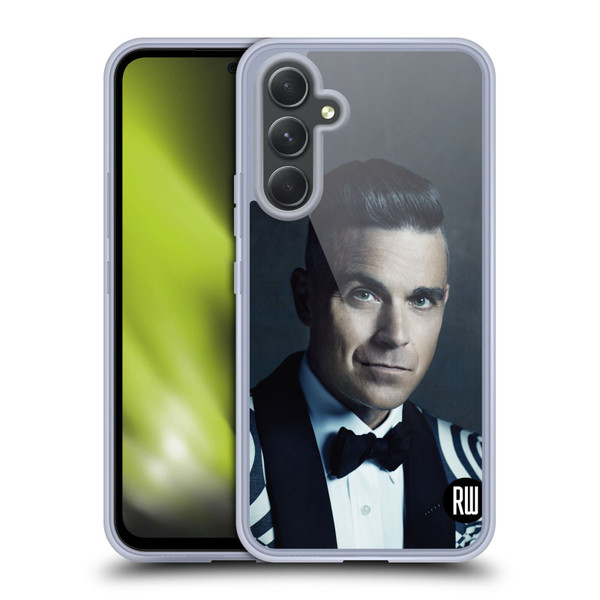 Robbie Williams Calendar Printed Tux Soft Gel Case for Samsung Galaxy A54 5G