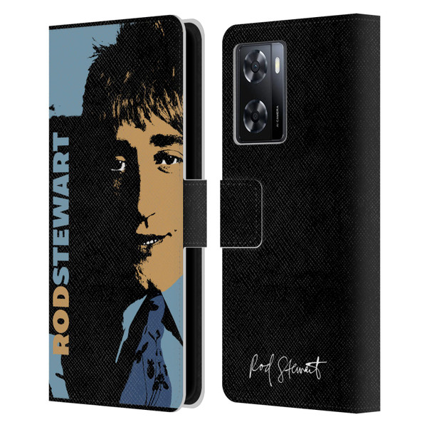 Rod Stewart Art Yesterday Retro Leather Book Wallet Case Cover For OPPO A57s