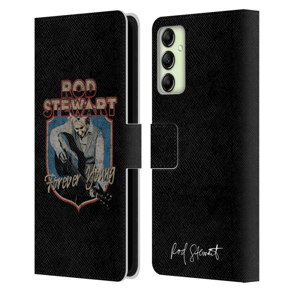 Rod Stewart Art Forever Young Leather Book Wallet Case Cover For Samsung Galaxy A14 5G