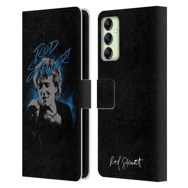 Rod Stewart Art Scribble Leather Book Wallet Case Cover For Samsung Galaxy A14 5G