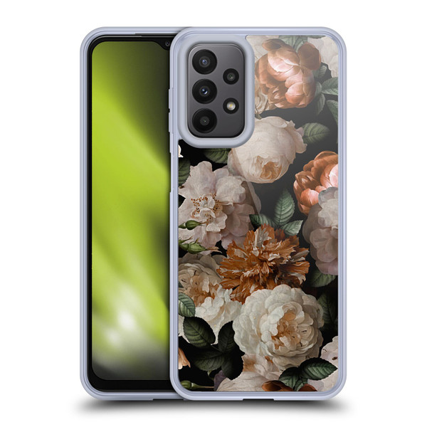 UtArt Antique Flowers Carnations And Garden Roses Soft Gel Case for Samsung Galaxy A23 / 5G (2022)