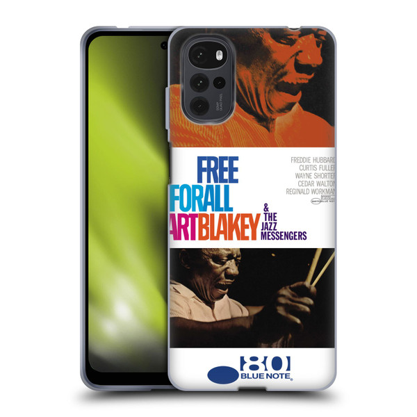 Blue Note Records Albums Art Blakey Free For All Soft Gel Case for Motorola Moto G22