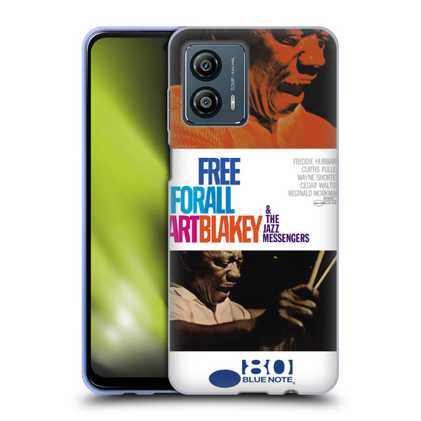 Blue Note Records Albums Art Blakey Free For All Soft Gel Case for Motorola Moto G53 5G
