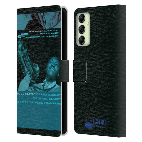 Blue Note Records Albums Hunk Mobley Soul Station Leather Book Wallet Case Cover For Samsung Galaxy A14 5G